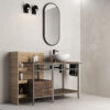 SE – Mobile bagno artigianale in ferro e legno